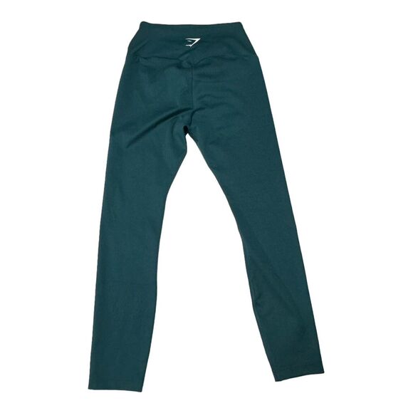 Gymshark Womens Training B1A1V 7/8 Leggings TEAL SMALL High Rise Stretch - Picture 3 of 11